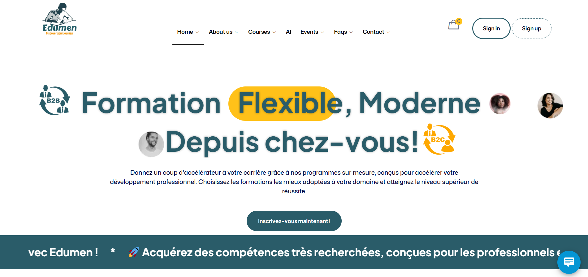Site web réalisé pour Edumen School