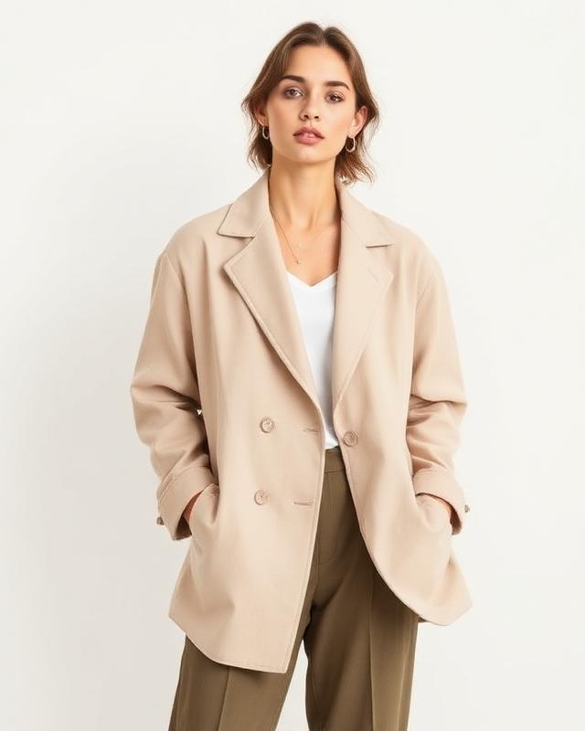 Blazer lin oversize