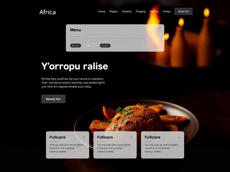 Site web réalisé pour La Table Nkoy